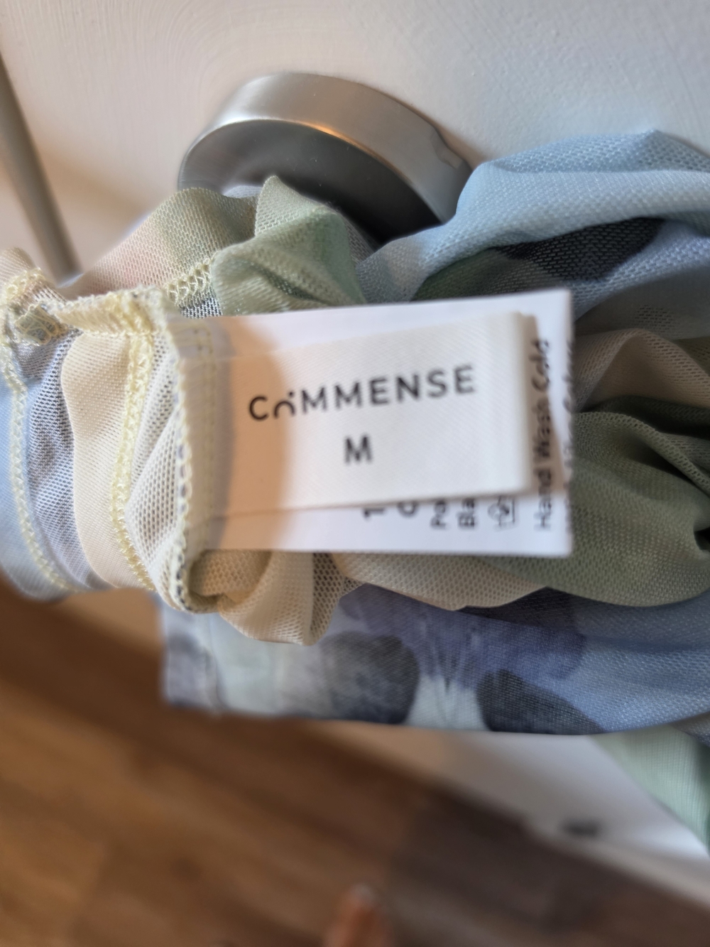 Commense Pastel Sheer Mesh Dress